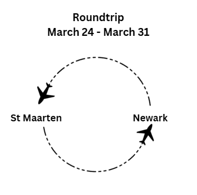 20240324 - Andata e ritorno SXM-EWR su La Compagnie dal 24 al 31 marzo 2024