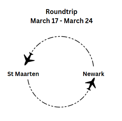 20240317 - Andata e ritorno SXM-EWR su La Compagnie dal 17 al 24 marzo 2024